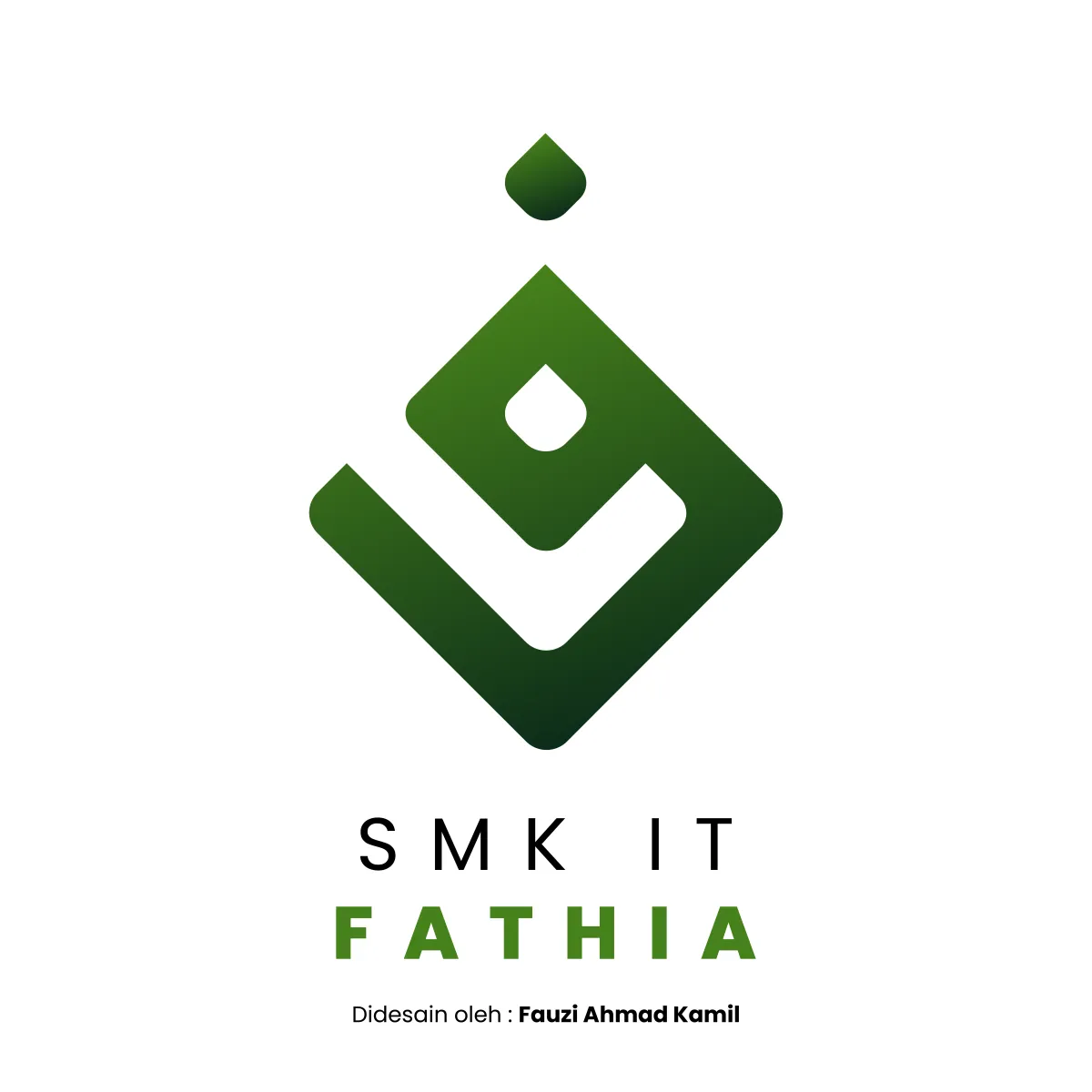 Logo SMK IT Fathia - Desain Grafis PahamWeb