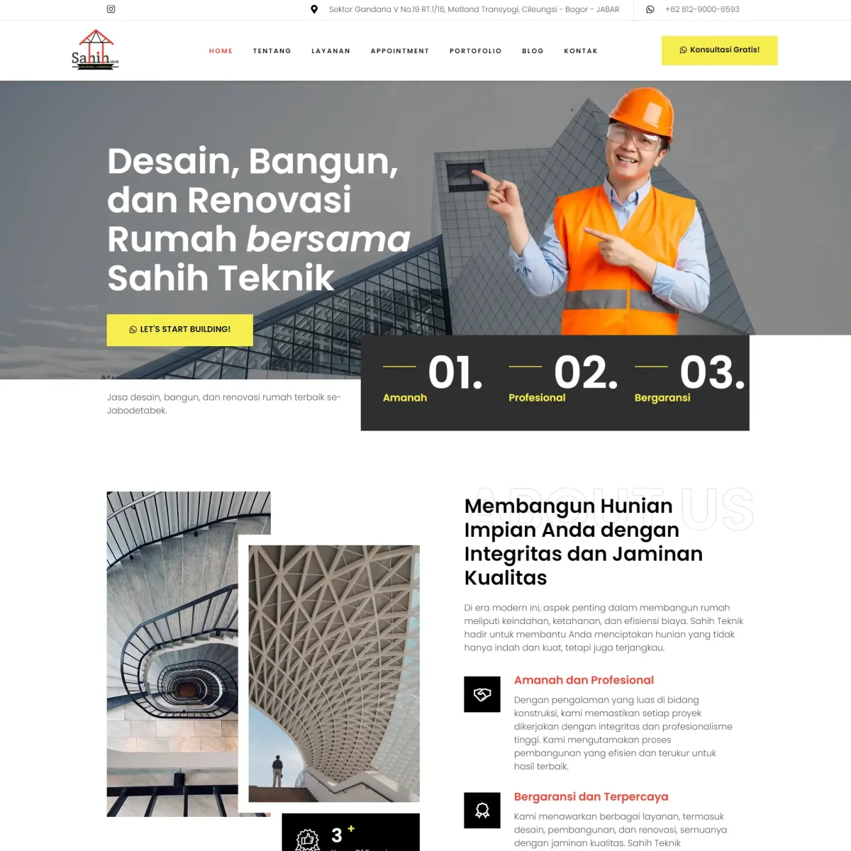 Website Sahih Teknik - Web Development PahamWeb