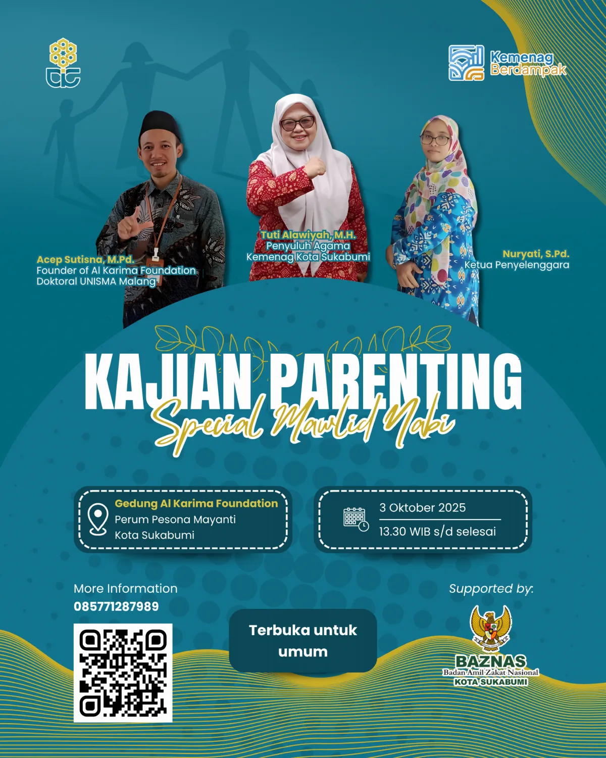 Poster Kajian Parenting - Desain Grafis PahamWeb